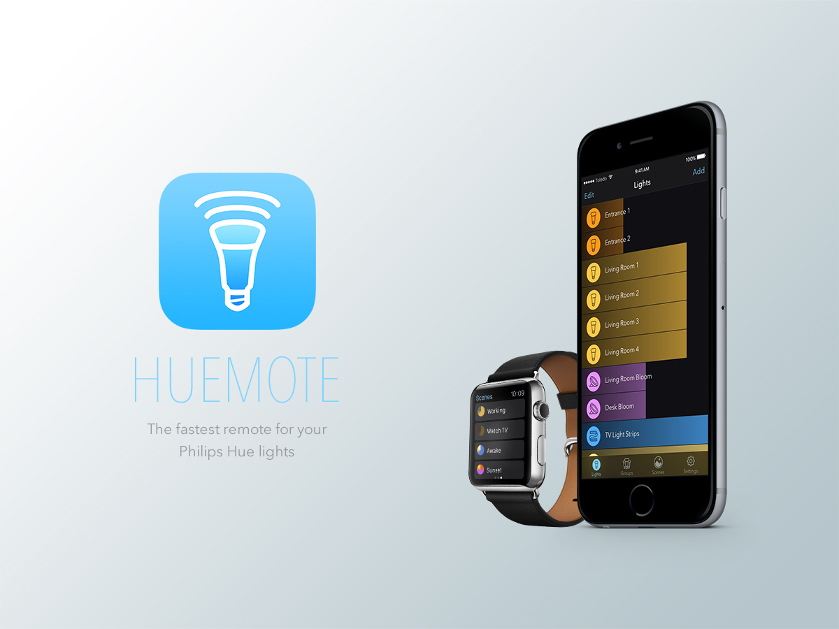 Huemote - The Fastest Remote for your Philips Hue Lights